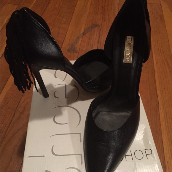 "Not Cha Momma' s" Black heels 😂TOPSHOP - Picture 7 of 7